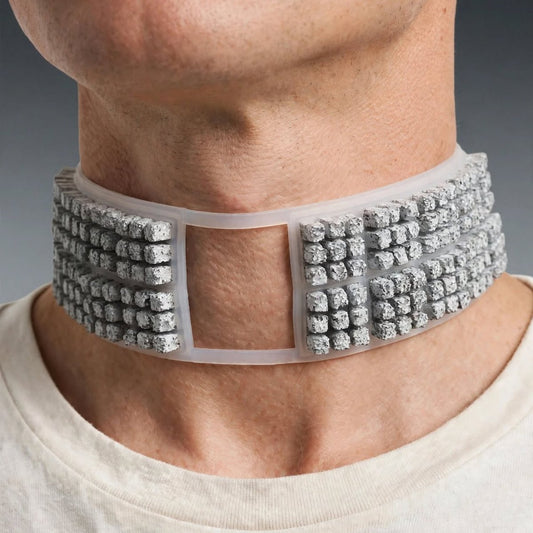 OMIUS neck cooler with graphite cooling pieces, front view